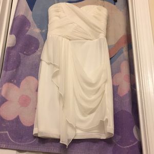 white strapless party dress junior size 3